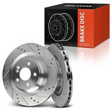 Rear Left & Right Drilled Brake Rotors for Mercedes-Benz CL550 09-14 S550 S450 picture