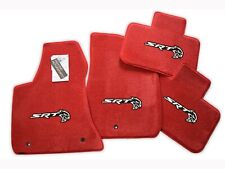 NEW Dodge Charger SRT Hellcat Red Floor Mats 4PC 4 Logos Premium 32oz In Stock picture