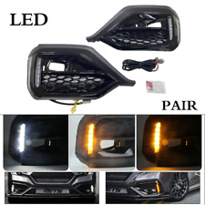 For 2022 2023 Subaru WRX STI sequential LED Turn Signal DRL Fog Bezel Light Pair picture