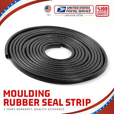Black 12M Car Door Edge Moulding Trim U-Lock Guard Rubber Seal Protector Strip picture