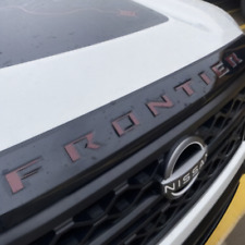 RED CARBON NISSAN FRONTIER 2022 2023 2024 RAISED FRONT GRILLE LETTERS US MADE picture