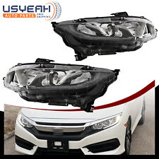 For Honda Civic 2016-2021 Pair Halogen Headlights Headlamps LEFT&RIGHT W/O Bulbs picture