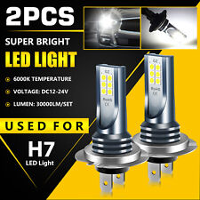 2Pcs Super Bright H7 LED Fog Driving Light Bulbs Conversion Kit DRL 6000K White picture