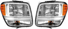 Dodge Nitro 2007 2008 2009 2010 2011 left & right headlights with light bulbs picture