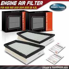 2x New Left & Right Sides Engine Air Filter for Audi RS5 2013 2014 2015 V8 4.2L picture
