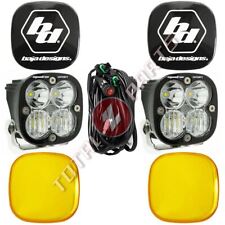 Baja Designs® Squadron Sport Fog Lights Driving/Combo + Black, Amber Rock Covers picture