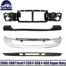 New Front Header Panel + Bumper Kit For 2005-2007 Ford F-250 F-350 Super Duty picture