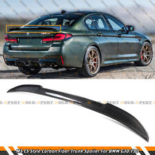 CS STYLE CARBON FIBER TRUNK SPOILER WING FOR 2017-2023 BMW G30 530i 540i F90 M5 picture