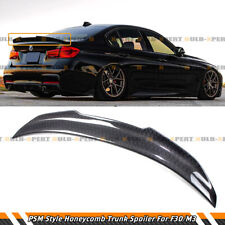 For 2012-18 BMW F30 15-19 F80 M3 Honeycomb Carbon Fiber PSM Style Trunk Spoiler picture