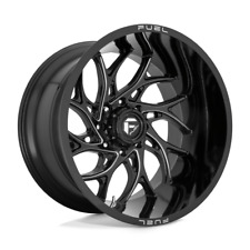 FUEL D741 RUNNER 1PC Gloss Black Milled Accents 20x10 8x180 -18 Wheel Single Rim picture