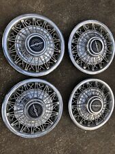 4 Vintage 14inch Metal Wire Spoke Ford Thunderbird hubcaps Wheel Covers OEM picture