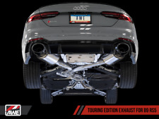AWE TUNING 2018-2019 AUDI RS5 B9 2.9TT TOURING EXHAUST SYSTEM DIAMOND BLACK TIPS picture