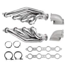 Turbo Exhaust Manifold Headers Fit LS1 LS6 LSX GM V8 Elbows T3 T4 to 3.0