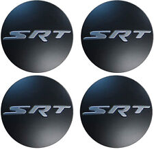 4Pc Wheel Center Caps for 15-20 Dodge Charger Challenger Matte Black Chrome SRT picture