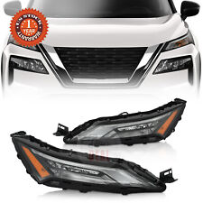For 2021-2023 Nissan Rogue w/ Halogen Signal LED DRL Upper Headlights Pair LH RH picture