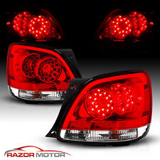 For 1998-2005 Lexus GS300/GS400/GS430 Red Clear LED Rear Brake Tail Lights Set picture