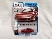 💎 Auto World AWSP113A 1:64 1986 Dodge Conquest TSI- Red Model Car picture