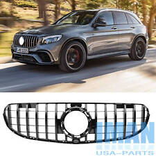 Black GT R Style Front Grille Grill For Mercedes W253 X253 GLC300 Sedan 2020 picture