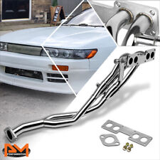 For 89-94 240SX S13 Silvia KA24 Stainless Steel Tri-Y Exhaust Header Manifold picture