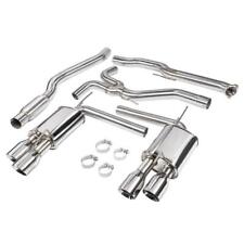 STAINLESS CAT BACK QUAD EXIT EXHAUST SYSTEM FOR 18-UP HONDA ACCORD - DC SPORTS picture