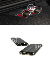W463A Brabus Style Rocket Carbon LED Exhaust Muffler Tips Set W464 G Wagon G63 picture