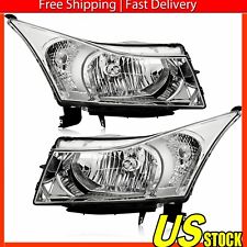 Chrome Headlights For 2011 2012 2013 2014 2015 Chevy Cruze Headlamps picture