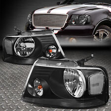 FOR 04-08 FORD F150 06-08 LINCOLN MARK LT BLACK HOUSING HALOGEN HEADLIGHTS LAMPS picture