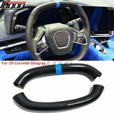 Carbon Steering Wheel Top Lower Cover For C8 Corvette Stingray Z06 Z51 Coupe 20+ picture