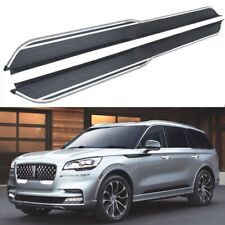 Fits for Lincoln Aviator 2020-2023 2Pcs Running Board Side Step Pedals Nerf Bar picture