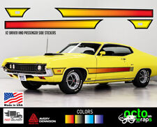 Fit Ford Torino GT fastback side doors decal sticker stripes emblem parts tires picture