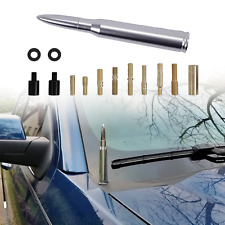 SILVER ANTENNA 50 CAL CALIBER for TRUCK DODGE RAM 1500 FORD F150 RAPTOR BRONCO picture