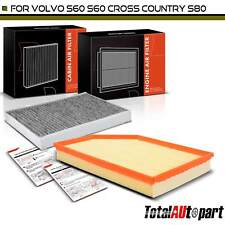 Engine & Activated Carbon Cabin Air Filter for Volvo S60 S80 V60 Cross Country picture