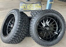 22X12 TIS 547 GLOSS  BLACK WHEELS RIMS W/ 35125022 Tires For FORD F250  (8X170) picture