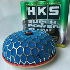 80mm Blue HKS Super Power Air Filter Flow caliber Intake Reloaded Cleaner picture