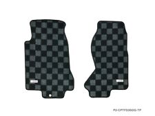P2M Checkered Flag Race Carpet Floor Mats Set for Mazda RX-7 RX7 FD FD3S 93-95 picture