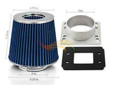 AIR INTAKE MAF Adapter +BLUE FILTER For 91-93 Nissan NX1600 NX2000 L4 picture