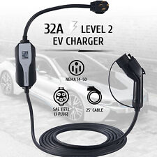 32A 240V Max Level 2 EV Charger for SAE J1772 Electric Cars & NEMA 14-50 Plugs picture