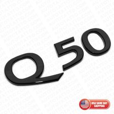 For Infiniti Q50 Rear Trunk Logo Letter Badge Emblem Nameplate Sport Gloss Black picture