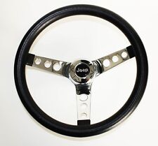 Black Steering Wheel Chrome 13 1/2