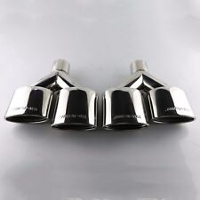2x AMG Stainless Oval Exhaust Tips For Mercedes Benz W204 W203 W211 W214 C-Class picture