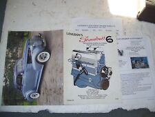 LANGDONS STOVEBOLT 6 CATALOG 14 PAGES CHEVY 6 AND MOPAR STUFF 3 PICS picture
