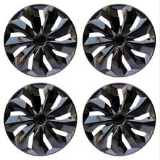 (4) Hub Caps for Chevrolet Cavalier Premium 15-inch Black R15 Tire Plastic Wheel picture