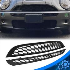 For 02-06 Mini Cooper R52 R53 Front Upper Lower Black Honeycomb Mesh Grille 2DR picture