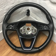 Genuine OEM Seat Leon 5F black leather 3 Spoke MFSW Steering Wheel. 2E picture