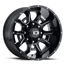 One 20x9 Vision 415 Bomb 5x5.5/5x139.7 12 Black Milled Wheel Rim 108 picture