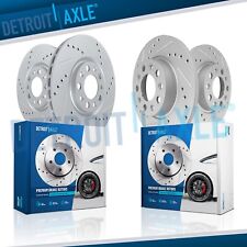 Front and Rear Drilled Slotted Brake Rotors Kit for Jeep Compass Renegade 500X picture