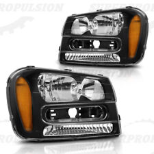 Pair Headlights For TrailBlazer 2002-2009 Halogen Headlamps Left+Right Assembly picture