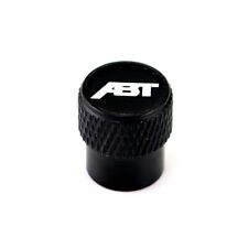 ABT Black Laser Engraved Tire Valve Caps Total 5 Caps  picture