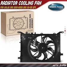 Radiator Cooling Fan Assembly w/ Shroud for Volvo S60 2001-2003 S80 00-03 V70 picture