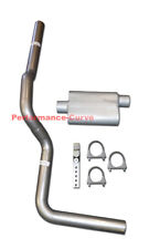 Fits 88-97 Ford F150 Mandrel Bent Exhaust w/ 2 Chamber Performance Muffler picture